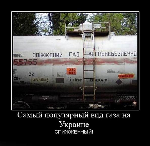 Популярный газ на украине